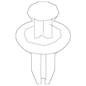 Air Inlet Cover Fastener - Mazda (B45A-56-146A)