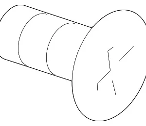 Belt & Retractor Lower Bolt - Mazda (9FA0-20-0037)