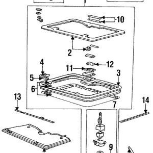 Frame Seal - Mazda (ZZL0-69-832)