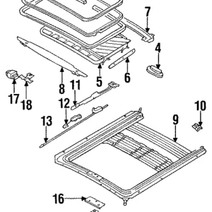 Weatherstrip - Mazda (HG32-69-825D)