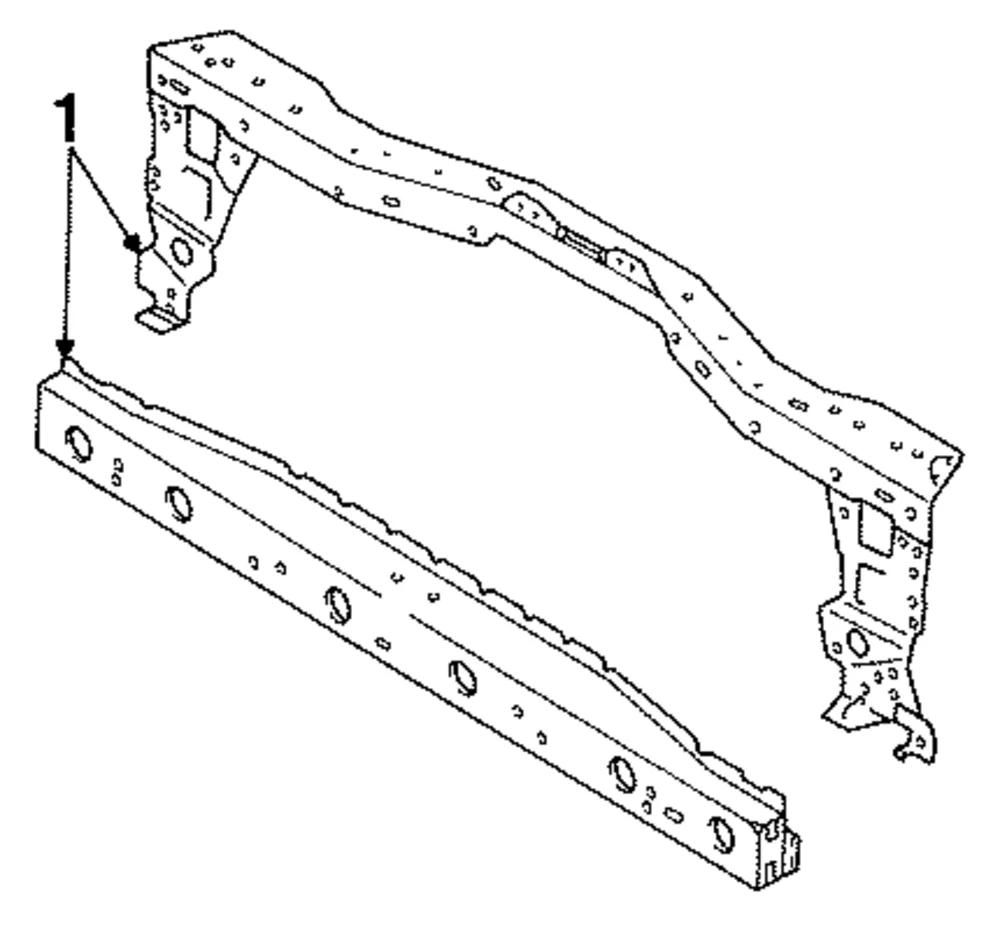 Radiator Support - Mazda (FD01-53-150B)