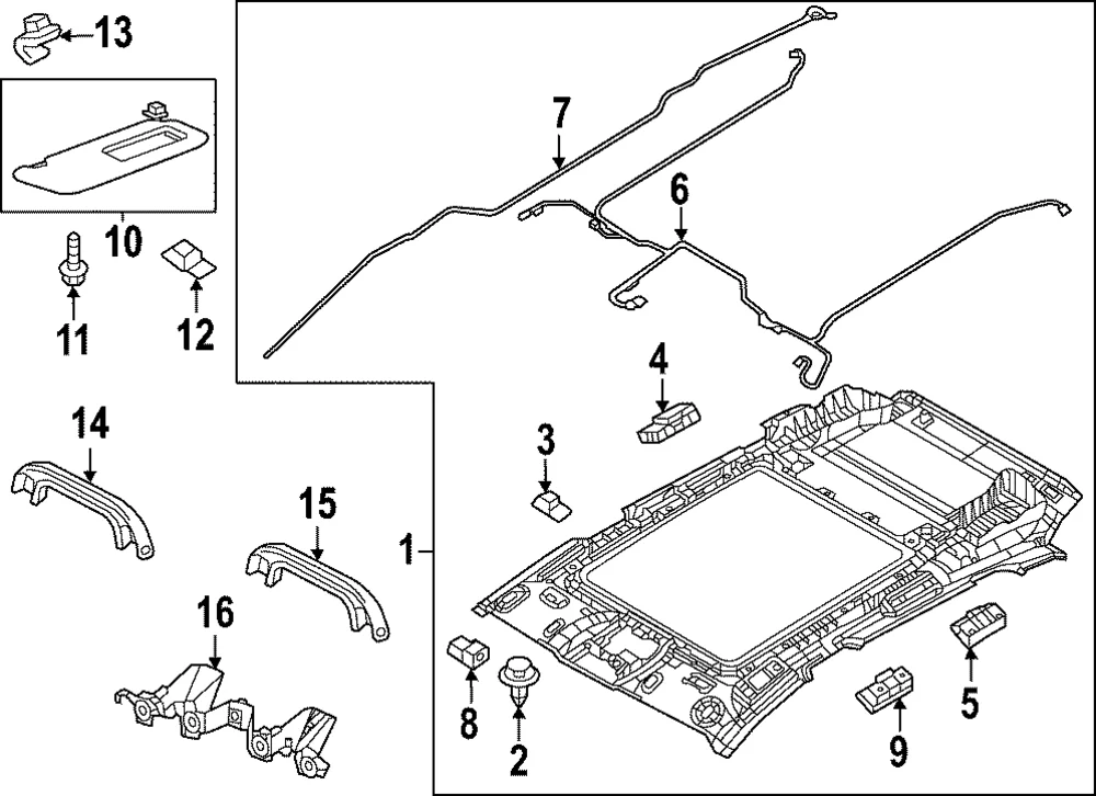 Grip Handle Bracket - Mazda (VA42-69-45XA)