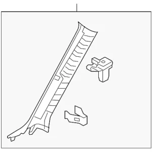 Windshield Pillar Trim - Mazda (KD45-68-160D-75)