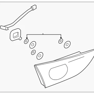 Backup Lamp Assembly - Mazda (BCJH-51-3F0B)