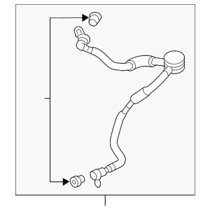 Vent Tube - Mazda (KB7W-42-580A)