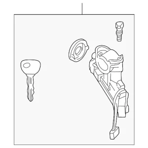 Ignition Lock Cylinder - Mazda (GD7A-76-290A)