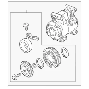 A/C Compressor - Mazda (VC67-61-4C0A)