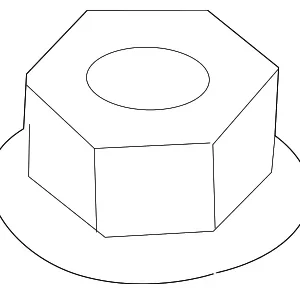 Hold Down Nut - Mazda (9090-10-811B)