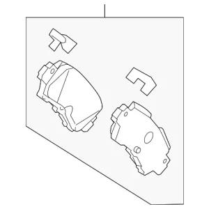 Brake Pads Rear - Mazda (TAY0-26-48Z)