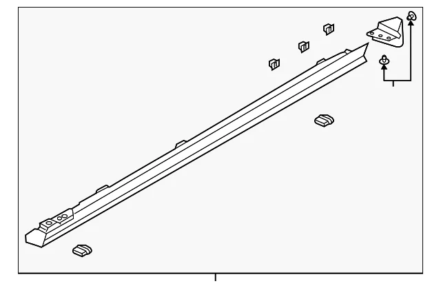 Rocker Molding - Mazda (BCJH-51-P50D-E4)