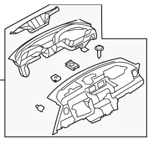 Instrument Panel - Mazda (GS3L-60-400J-02)