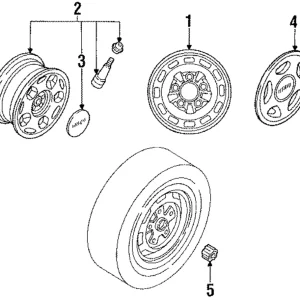 Wheel, Steel - Mazda (9965-C0-5540)