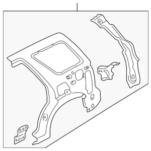 Inner Panel Assembly - Mazda (ECY1-70-100C)