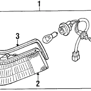 Combo Lamp Assembly - Mazda (8BG1-51-070)