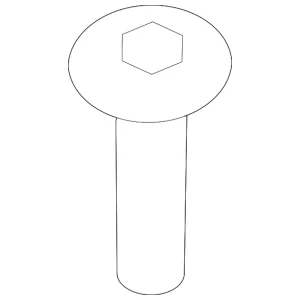 Side Trim Screw - Mazda (9074-00-516B)