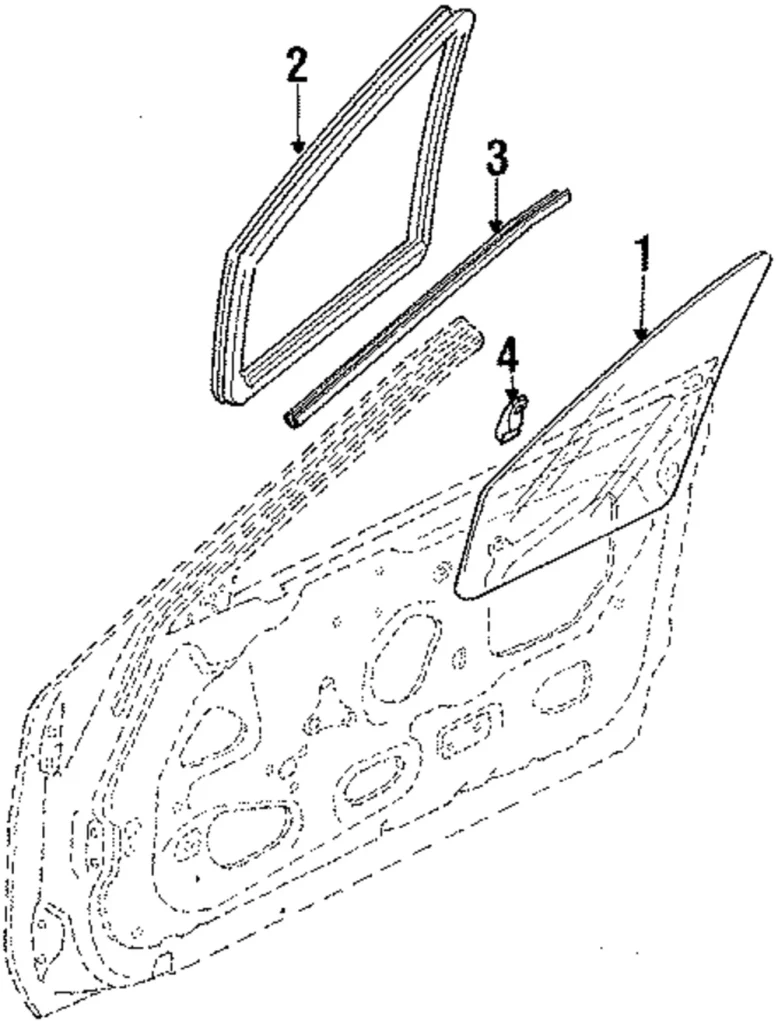 Glass - Mazda (FB67-58-661B)