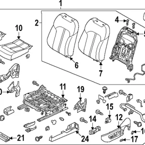 Cushion Cover - Mazda (K63L-88-161A-23)