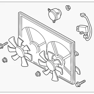 Fan Assembly - Mazda (AJ52-15-025B)