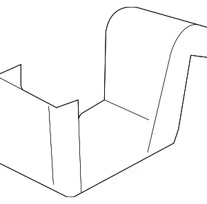 Rail Section Rear Bracket - Mazda (CC43-53-82X)