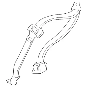 Lap & Shoulder Belt - Mazda (1FAA-57-630-00)