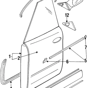Weatherstrip - Mazda (HG30-59-770H)