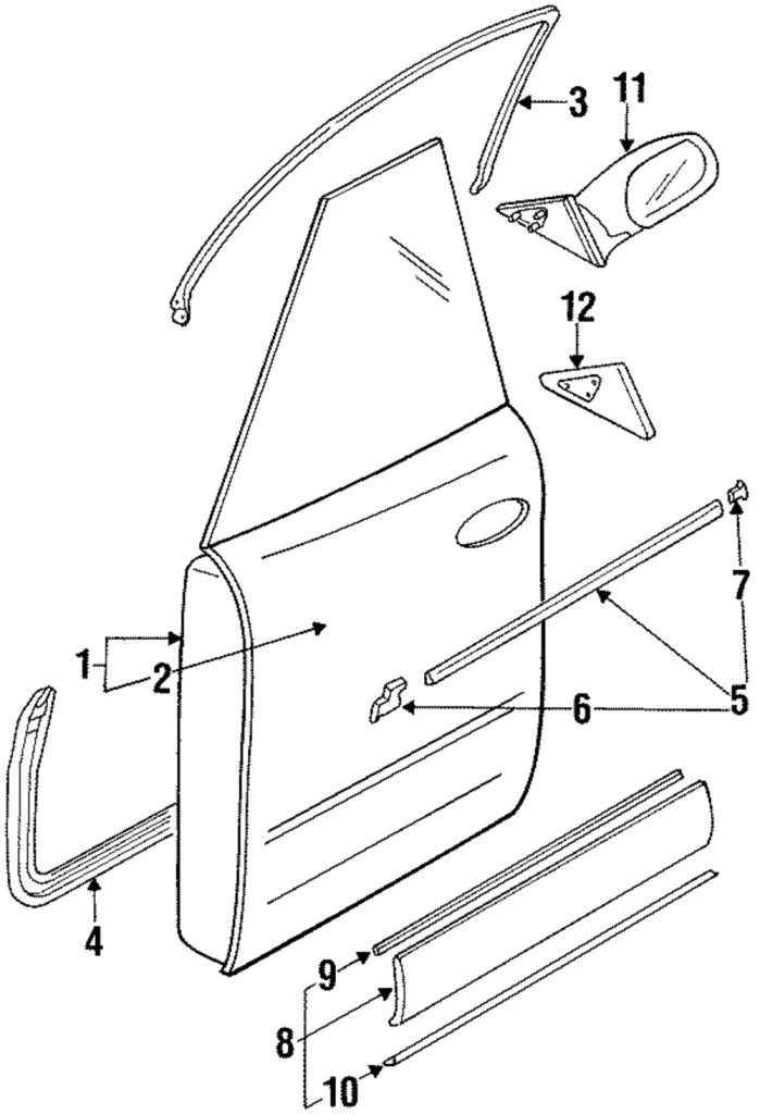 Door Shell - Mazda (HG30-59-020G)