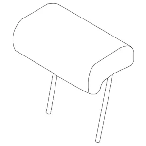 Headrest, Center - Mazda (TE69-88-290-02)