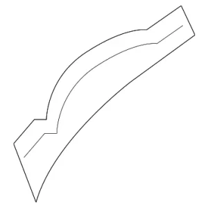 Door Weather-Strip Fastener - Mazda (BHN9-72-762)
