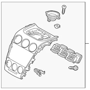 Center Panel - Mazda (EH45-55-210H)