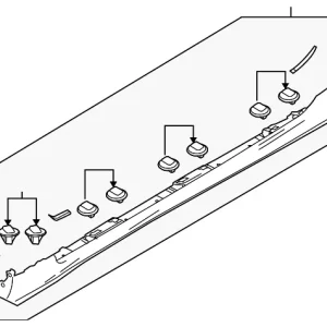Rocker Molding - Mazda (F197-51-P50A-16)