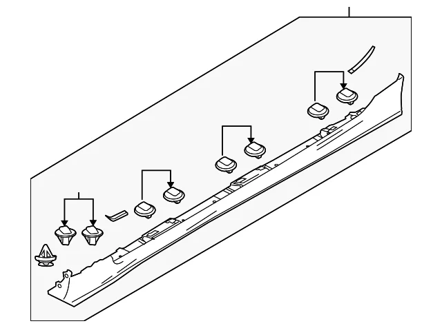 Rocker Molding - Mazda (F197-51-P40A-59)