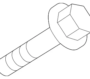 Bracket Bolt - Mazda (NE51-42-245A)
