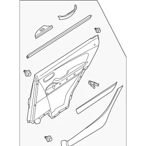 Door Trim Panel - Mazda (TD11-68-530L-02)