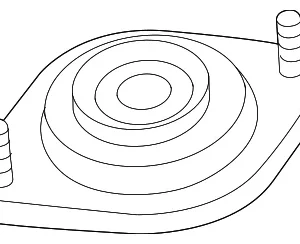 Mount Plate - Mazda (N243-28-340A)