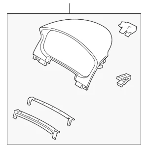 Cluster Cover - Mazda (EH44-55-420)