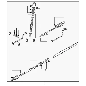 Steering Gear - Mazda (GP7C-32-110R-0E)