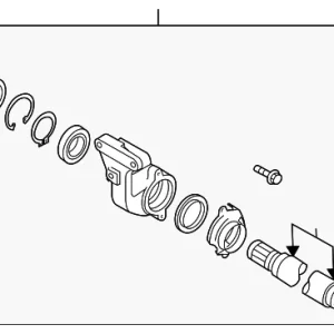 Intermediate Shaft - Mazda (GA53-25-700)