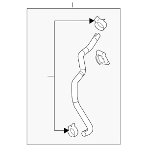 Coolant Hose - Mazda (CA38-15-20Z)