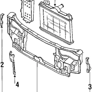 Radiator Support - Mazda (B092-53-100K)