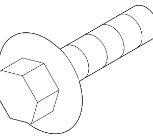 Support Bracket Mount Bolt - Mazda (9946-30-625)