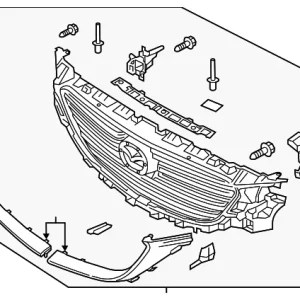 Grille Assembly - Mazda (TK48-50-710G)