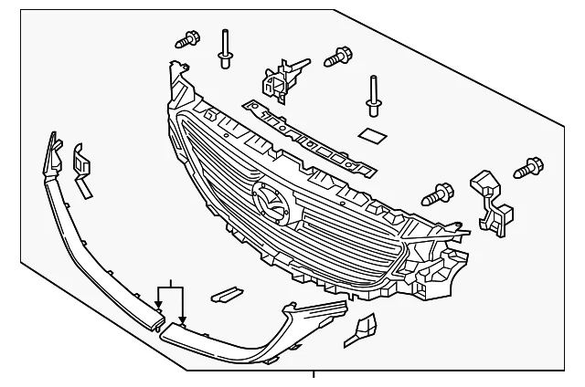 Grille Assembly - Mazda (TK48-50-710G)