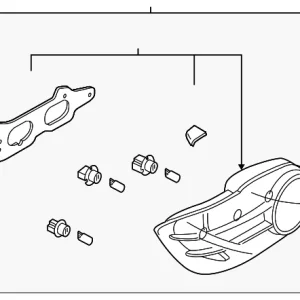 Tail Lamp Assembly - Mazda (FE81-51-180C)