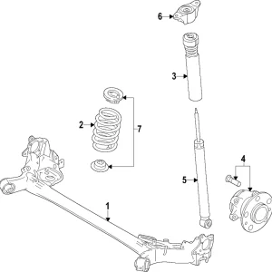 Axle Beam - Mazda (DN4E-28-B0XD)