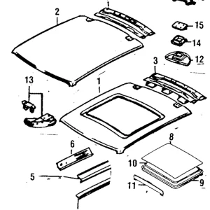 Weatherstrip - Mazda (8970-62-805B)