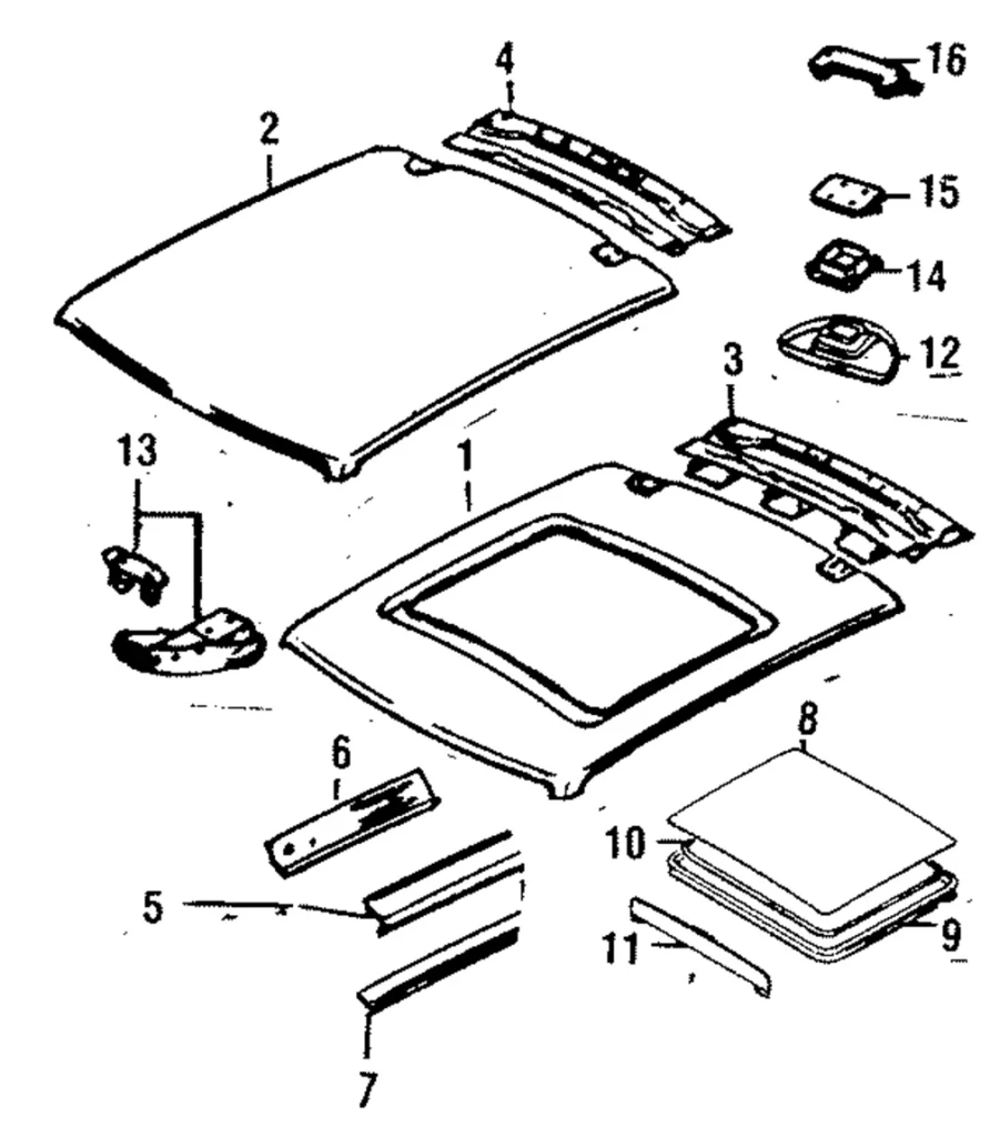 Weatherstrip - Mazda (8970-62-805B)