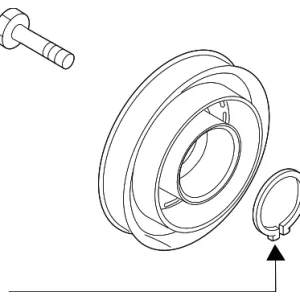 A/C Compressor Clutch Pulley - Mazda (BBM4-61-L12)