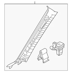 Windshield Pillar Trim - Mazda (GHR1-68-160B-75)