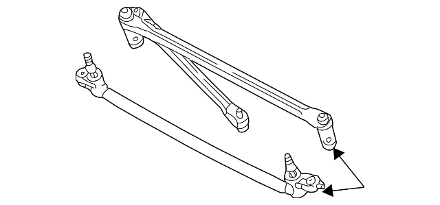 Arm & Pivot Assembly - Mazda (ZZC0-76-601)