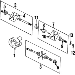 Universal Joints - Mazda (ZZL0-22-515)